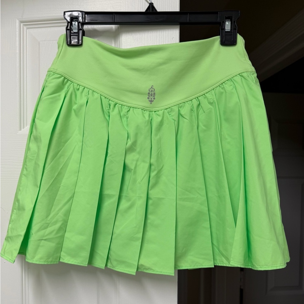 NWT FP Movement Swing Of Things Lime Pleated Skort Athletic M - Picture 9 of 16